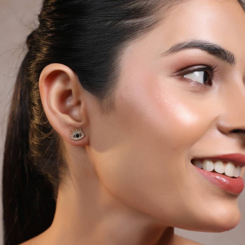 Mini Evil Stud Earrings